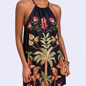 Tropical Halter Dress